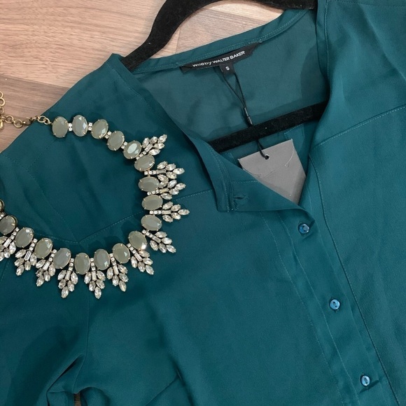 NWT W 118 Walter Baker Benjamin Blouse S Top - Picture 3 of 4